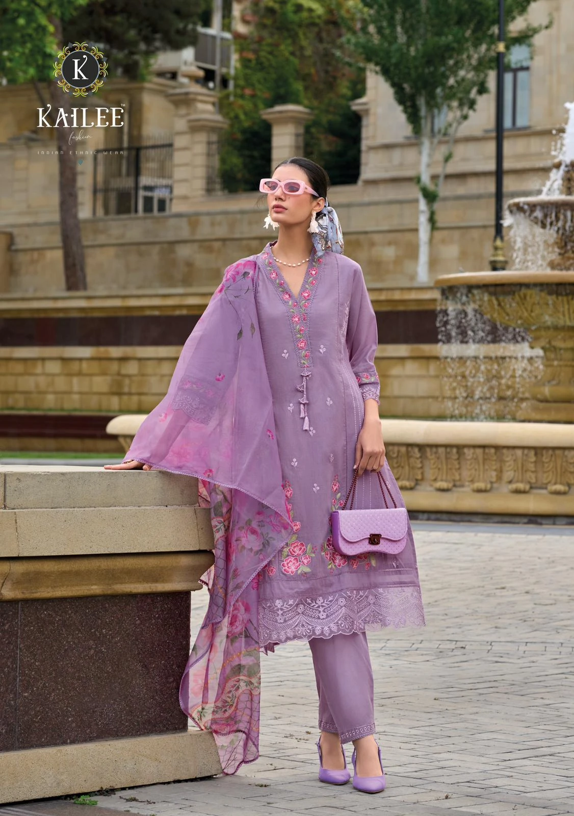 Kailee Fashion Iqra Pure Cotton Wholesale Fancy Readymade Salwar Suit Catalog — Wholesale Readymade Suit, Kailee Fashion wholesale from Surat — view 2